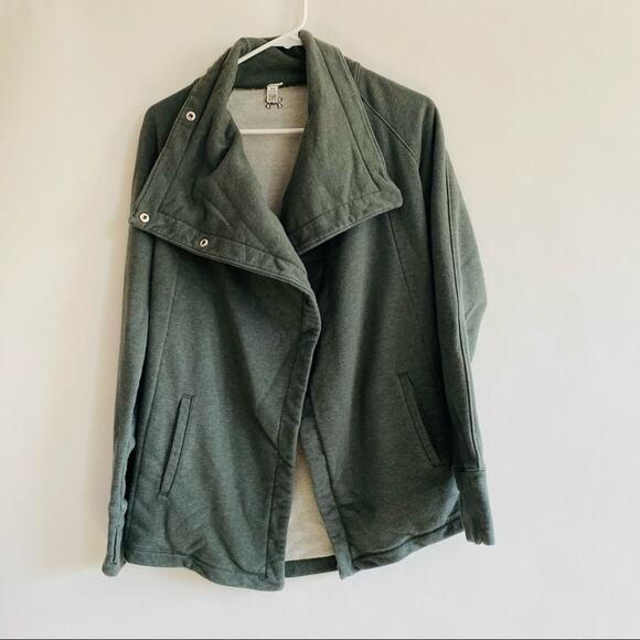 Women’s wrap sweatshirt Under Armour green gray - Picture 6 of 8